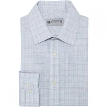 Turner and Sanderson Dickinson Tailored Fit Fine Tram Shirt - White