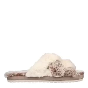 Skechers Cozy Slide Lovely Vibes Womens Slippers - Nude