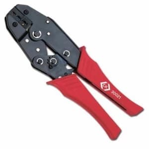 C.K Tools Insulated Terminals Ratchet Crimping Pliers for Red Blue and Yellow