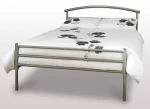 Serene Brennington 4ft Small Double Silver Metal Bed Frame