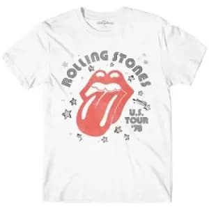 The Rolling Stones - Aero Tongue Unisex XX-Large T-Shirt - White