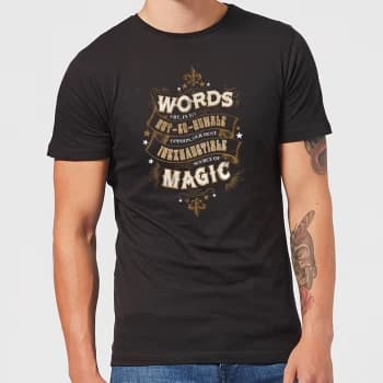 Harry Potter Words Are, In My Not So Humble Opinion Mens T-Shirt - Black - 3XL - Black