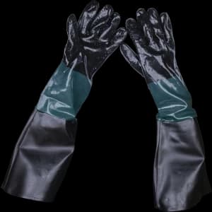 Sealey SSP41 Sand Blasting Gauntlets Long Cuff Gloves L