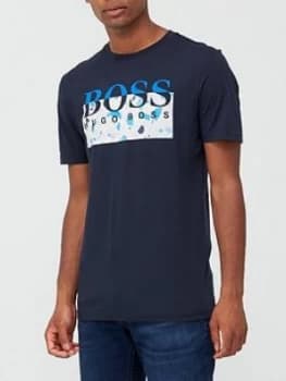 Hugo Boss Thady 1 Logo T-Shirt Navy Size L Men
