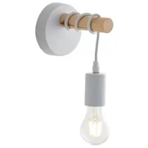 Netlighting Arizona Wall Light, Pine, White, E27