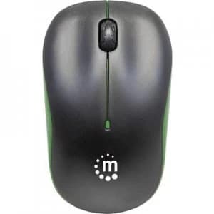 Manhattan Success Radio WiFi mouse Optical Black, Green