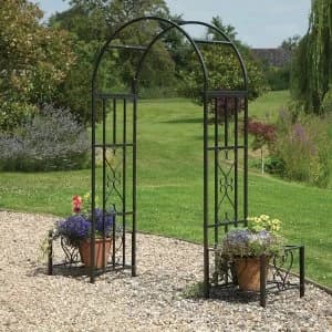 Greenhurst Huntingdon Ornamental Arch & Planters