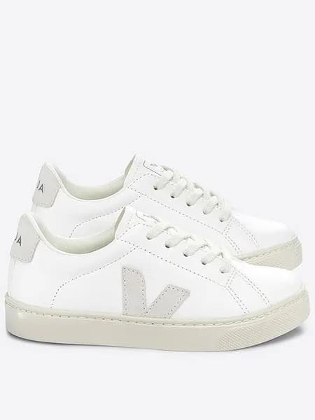 VEJA white & beige esplar Youth trainers White & Beige UK 4 (EU 36)