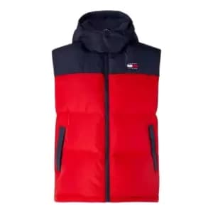 Tommy Jeans Tjm Color Block Alaska Vest - Red