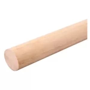 Beech Dowel Smooth Wood Rod Pegs 1m - Diameter 35mm - Pack of 1