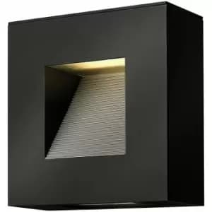 Loops - Outdoor IP44 Twin Wall Light Satin Black LED E14 7W