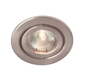 Robus RIDA 50W IP20 GU10 Pressed Steel Directional Downlight White - R208PS-01