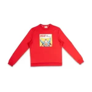 Star Christmas Crew Sweatshirt Mens - Red