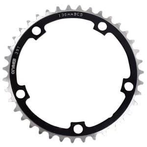 ETC Chainring Alloy CNC 110mm 5 Bolt 34 Teeth Silver/Black