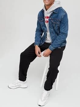 Levis Washed Denim Trucker Jacket - Medium Indigo