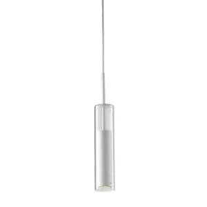 TABOO Slim Pendant Ceiling Light White 7x47cm