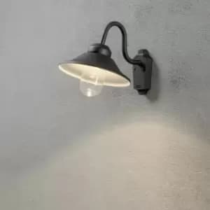 Konstsmide Vega Outdoor Classic Dome Wall Light Black LED 8W, IP44