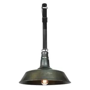 Larissa Lighting - Larissa Kornos Dome Ceiling Pendant 1 Light Metal Old Steel
