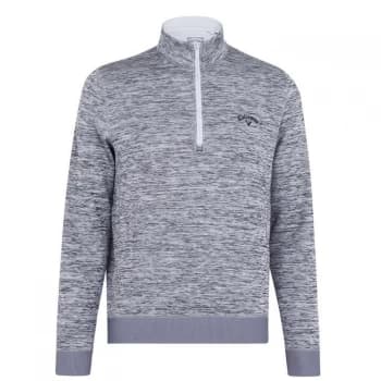 Callaway Dual Action Quarter Zip Jumper Mens - M Grey H