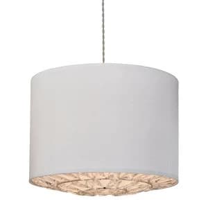 Robert Dyas Village At Home Dallas Pendant Light - Ivory