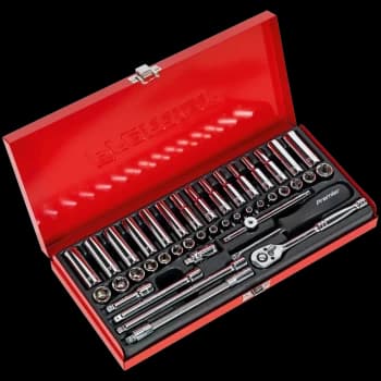 Sealey 41 Piece 1/4" Drive Hexagon WallDrive Socket Set Metric and Imperial 1/4"