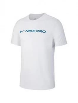 Nike Pro Linear T-Shirt - White