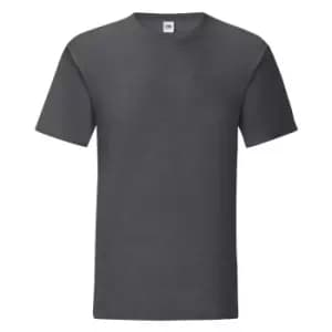 Fruit Of The Loom Mens Iconic T-Shirt (L) (Dark Heather)