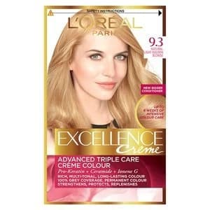 Excellence Creme 9.3 Light Golden Blonde Hair Dye Blonde