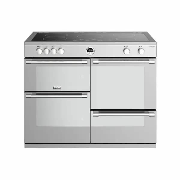 Stoves Sterling ST STER S1100Ei MK22 SS 100cm Electric Range Cooker with Induction Hob - Stainless Steel - A Rated