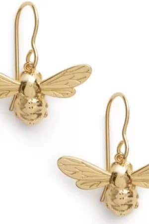 Lucky Bee Sleepers Gold Earrings OBJAME172N