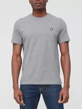 Lyle & Scott Plain T-Shirt - Grey Marl, Size XL, Men