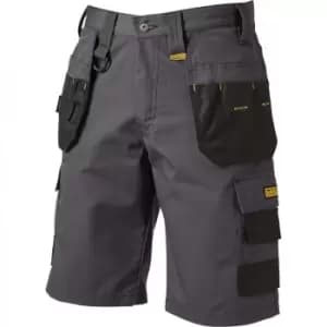 DEWALT Mens Cheverley Cargo Shorts (30R) (Grey)