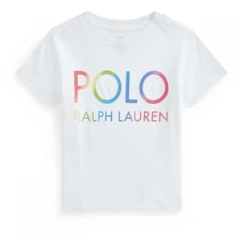Polo Ralph Lauren Multi Coloured Logo T Shirt - White