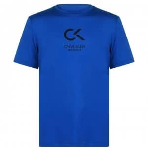 Calvin Klein Performance Logo T Shirt - Blue/White 475