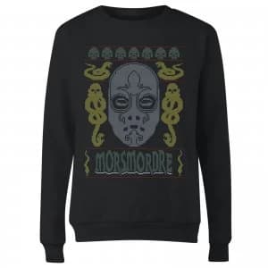 Morsmordre Womens Christmas Sweatshirt - Black - 5XL