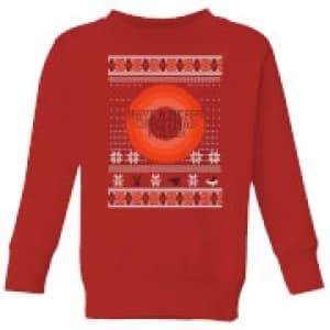 Looney Tunes Knit Kids Christmas Sweatshirt - Red - 11-12 Years