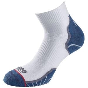 1000 Mile Breeze Lite Sock Mens White/Navy Medium