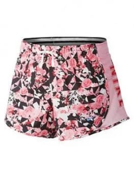 Nike Older Girls Dry Tempo Printed Short, Pink Size M 10-12 Years, Women