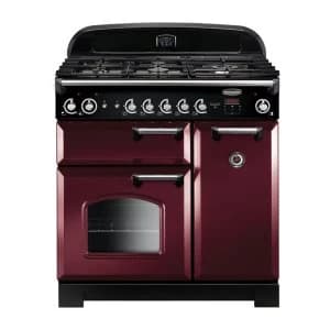 Rangemaster CLA90NGFCYC 116740 CLASSIC 90cm Gas Range Cooker CranberryChrome