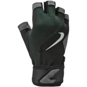 Nike Mens Premium Fingerless Gloves (L) (Black/Grey)