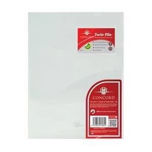 Original Concord Twinfile Presentation Folder Polypropylene A4 Clear Pack of 5