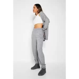 I Saw It First Soft Knit Loose Fit Trousers - Grey
