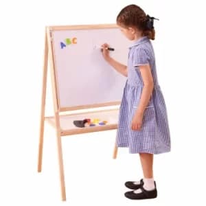 Liberty House Toys Childrens Height Adjustable Double Sided Easel, Wood