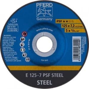 PFERD 62012634 Psf Steel Grinding disc (off-set) 125mm 22.23mm 10 pc(s)