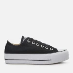Converse Womens Chuck Taylor All Star Lift Ox Trainers - Black/White/White - UK 3
