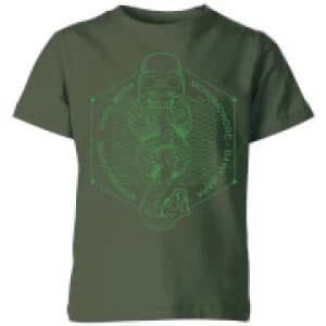 Harry Potter Morsmordre Dark Mark Kids T-Shirt - Forest Green - 11-12 Years