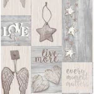 Fresco Starlight Home RoseGold Wallpaper