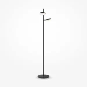 Maytoni Fad Modern 2 Light Dimmable LED Integrated Floor Lamp Matt Black 3000K