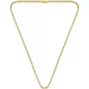 Mens Boss Gold Plated Stainless Steel Chain Chain