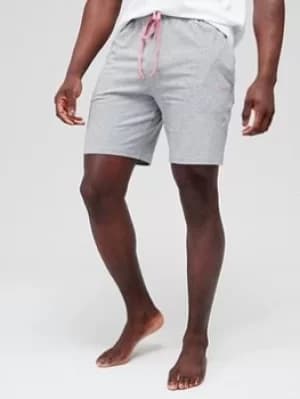 BOSS Mix & Match Lounge Shorts – Grey, Light Grey Marl Size M Men